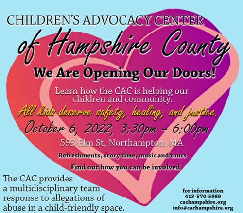 Children's Advocacy Center of Hampshire County is Opening Its Doors